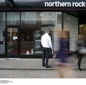 A branch of the Northern Rock in Leeds