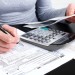 woman filling in a tax return