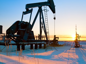 Oil Pump in Siberia, Russia