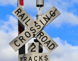 US rail crossing