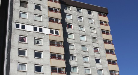 Council housing block