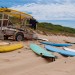 Surf boards on Australian beach