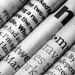 Folded newspapers