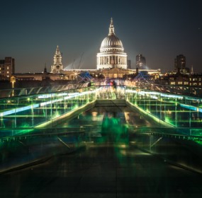 London at night