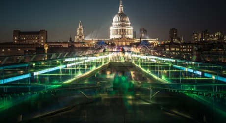 London at night
