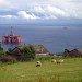 Oil rig, off the coast of Scotland