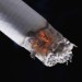 burning cigarette