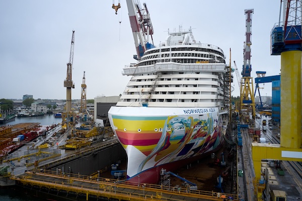 Norwegian Aqua’s Float-Out Marks New Era for NCL