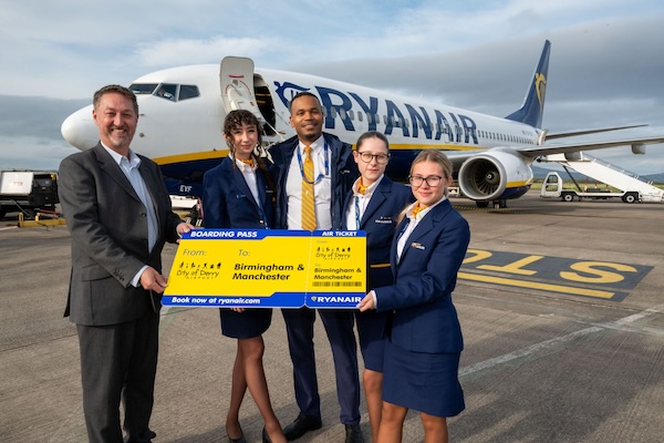 Ryanair Expands Winter Flight Services from City of Derry Airport