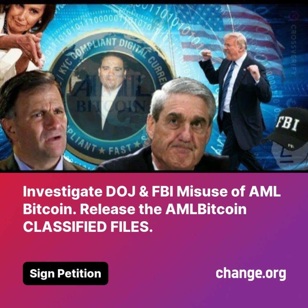 NAC Foundation Urges President Donald Trump to Release the AML BITCOIN CLASSIFIED Files