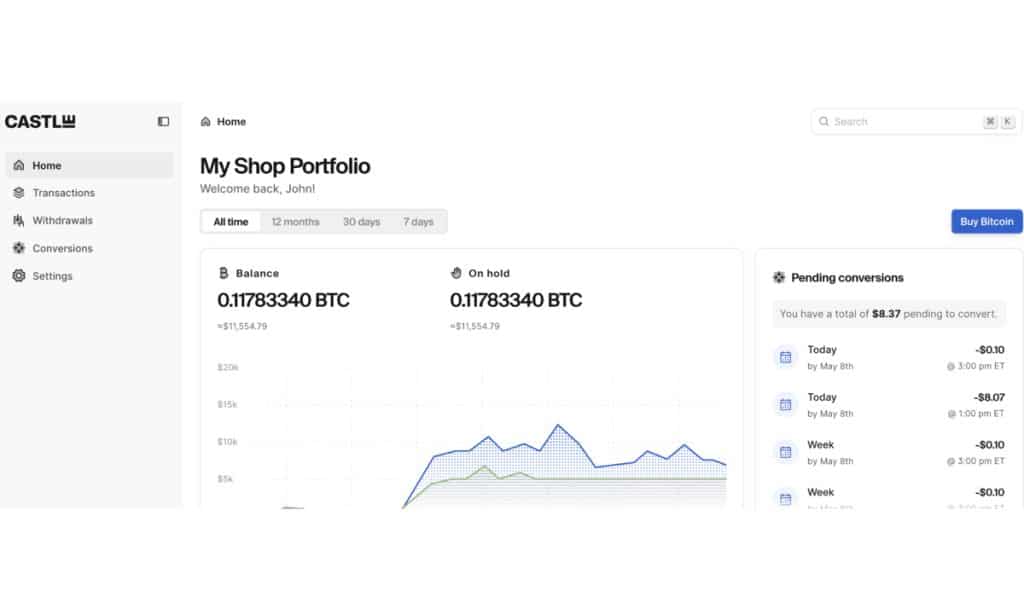 Castle Raises $1M to Bring Automated Bitcoin Treasury Solution to U.S. Businesses