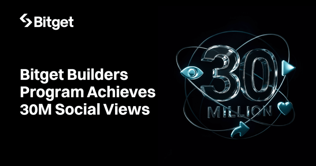 Bitget Builders Program Achieves 30M Social Views with Latest Creator Incubation Initiative