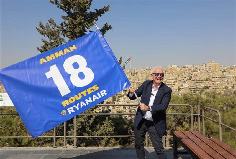 Ryanair Unveils Record Winter Programme Linking Amman with 12 EU Countries