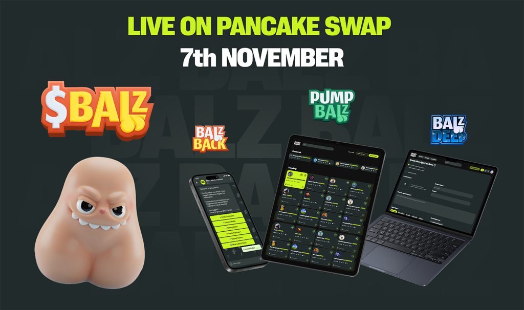 $BALZ Token Goes Live on PancakeSwap Toady as BNB Chain Meme Project Closes $2M+ Presale