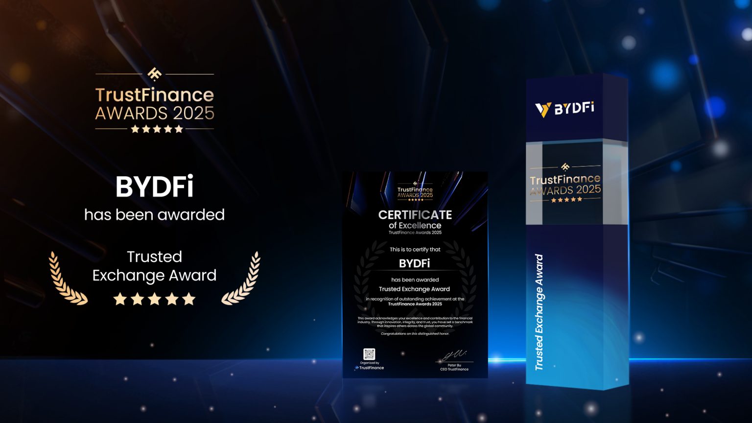 BYDFi Wins the Trusted Exchange Award at the TrustFinance Performance Awards 2025