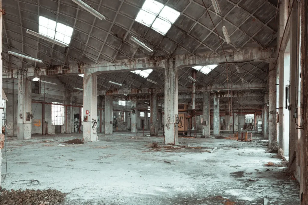 TPXimpact wins fourth forecast upgrade with full-year revenues expected at £105.4m Discover the beauty of an abandoned warehouse interior with columns and derelict features