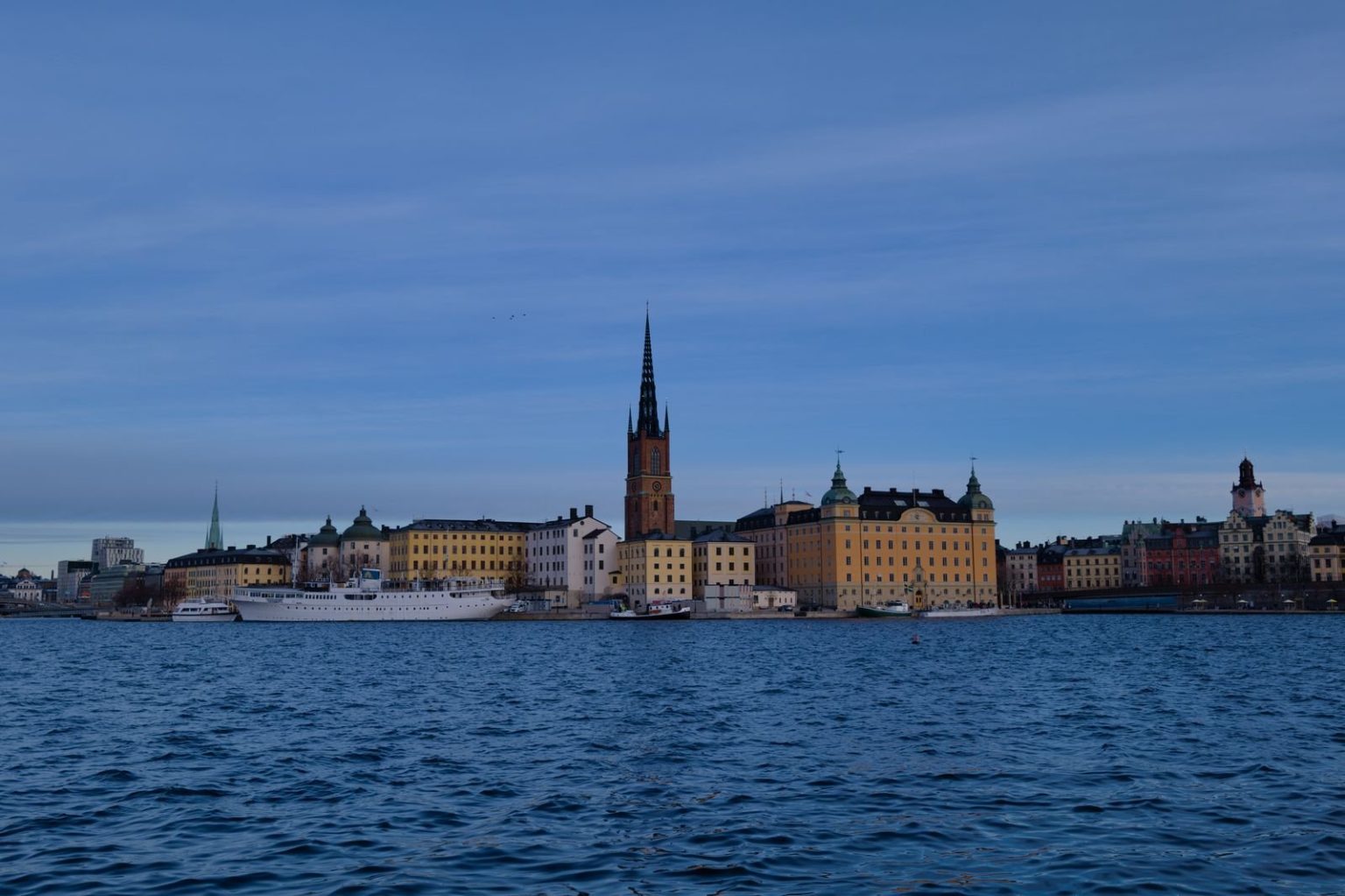Stockholm skyline across the water